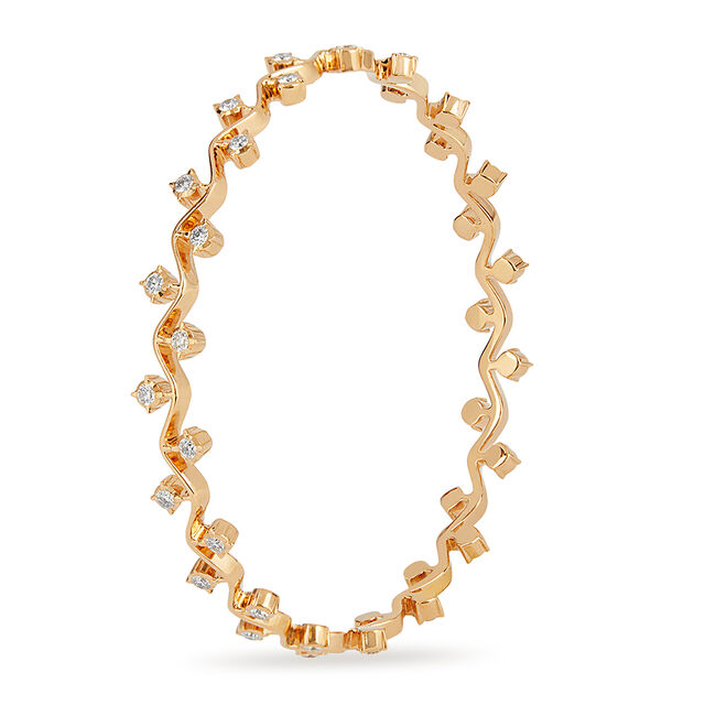 Tanishq 22KT Diamond Bangle for Women 3