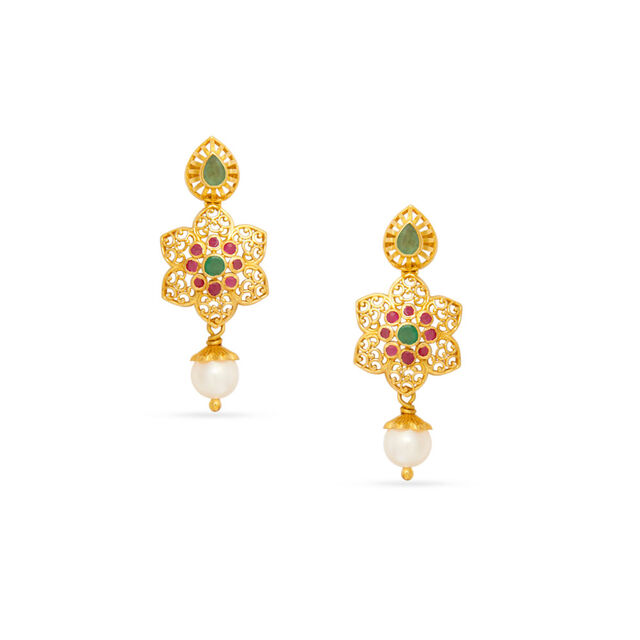 Tanishq 22KT Gold Necklace Set 4