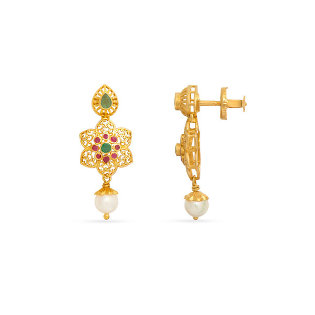 Tanishq 22KT Gold Necklace Set 5