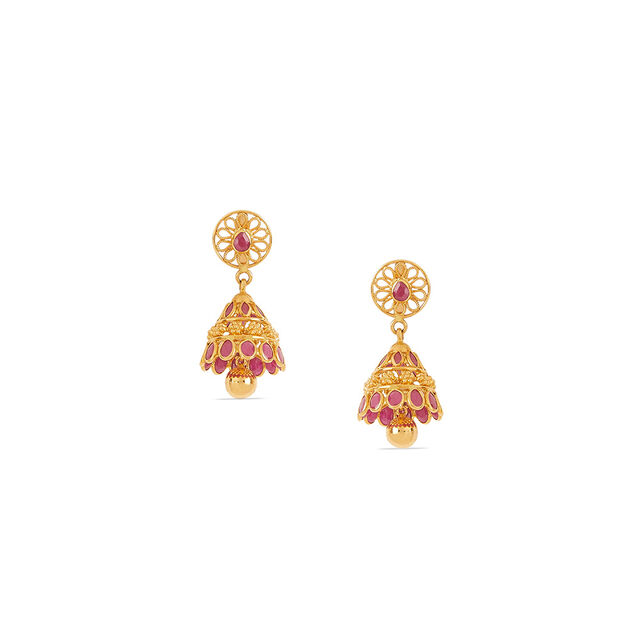 Tanishq 22KT Gold Earrings for Women 