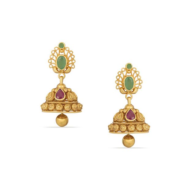Tanishq 22KT Gold Earrings 
