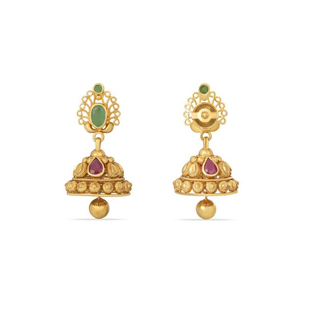 Tanishq 22KT Gold Earrings 3