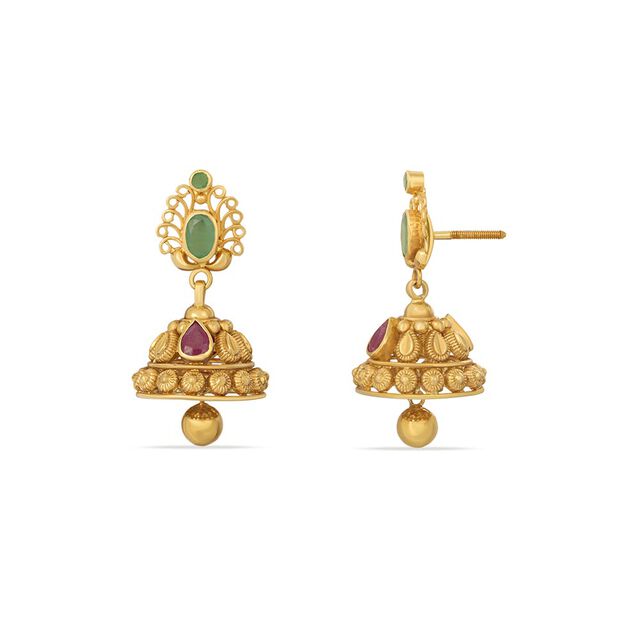 Tanishq 22KT Gold Earrings 4