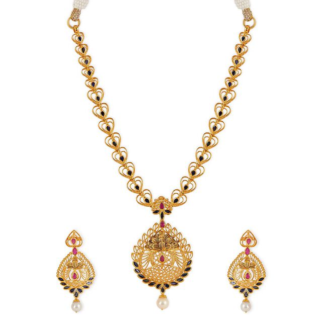 Tanishq 22KT Gold Necklace Set for Women 2