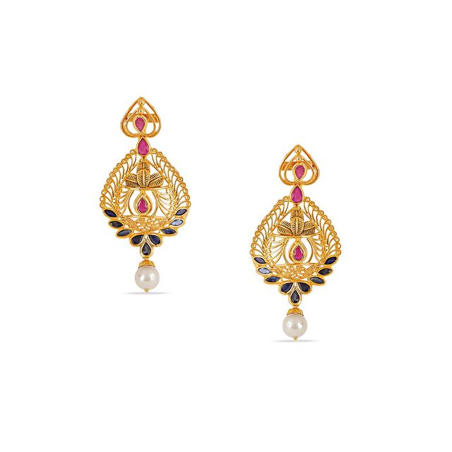 Tanishq 22KT Gold Necklace Set for Women 4