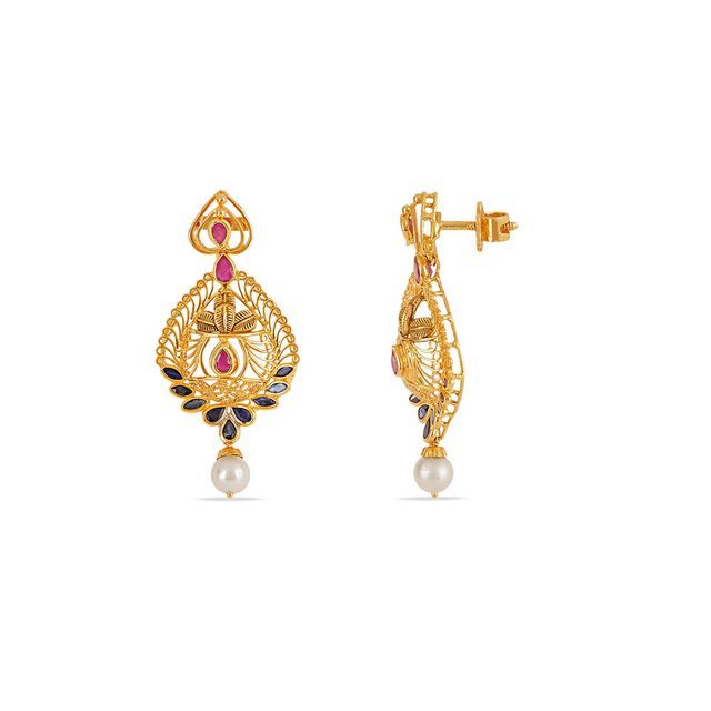 Tanishq 22KT Gold Necklace Set for Women 5