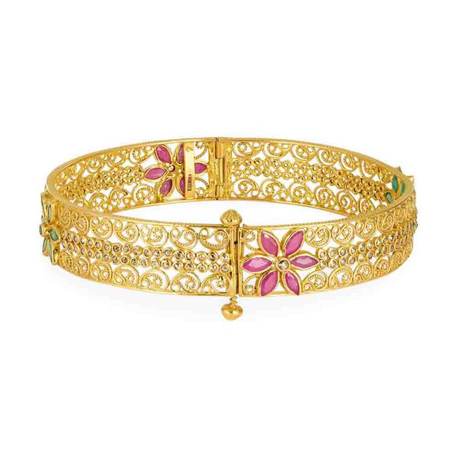 Tanishq 22KT Gold Bangle for Women 