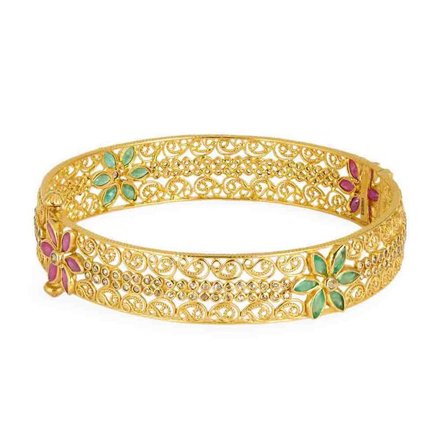 Tanishq 22KT Gold Bangle for Women 3