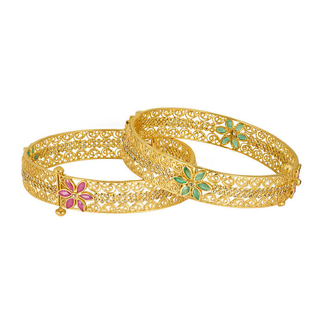 Tanishq 22KT Gold Bangle for Women 4