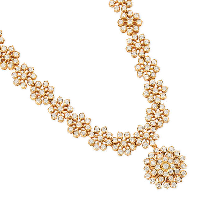 Tanishq 22KT Diamond Necklace for Women 3