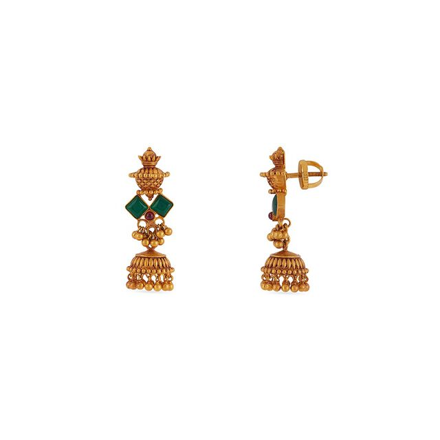 Tanishq 22KT Gold Earrings for Women 2