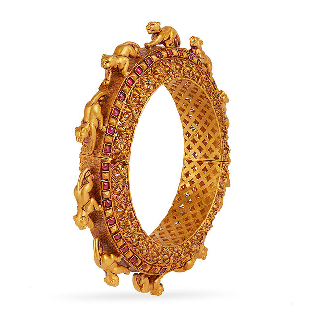 Tanishq 22KT Gold Bangle for Men 3
