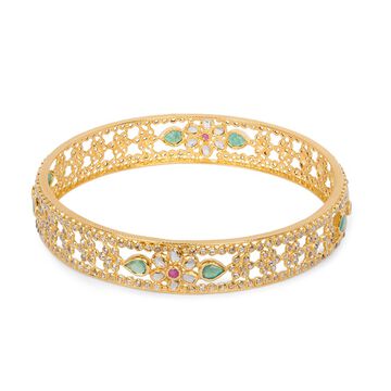 Tanishq 22KT Open Polki Bangle for Women