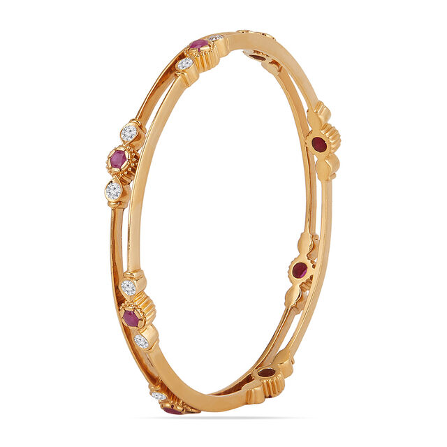 Tanishq 22KT Diamond Bangle for Women 3