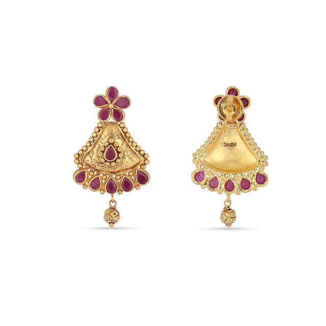 Tanishq 22KT Gold Necklace Set for Women 5