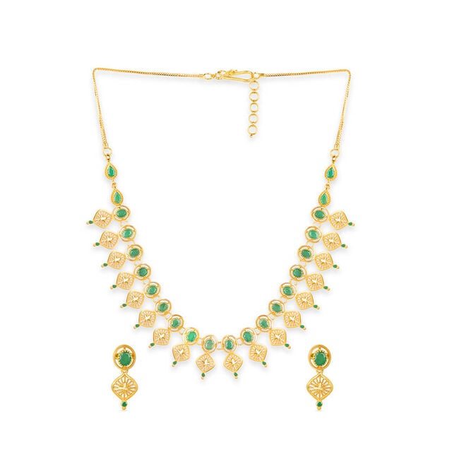 Tanishq 22KT Gold Neckwear Set for Women 