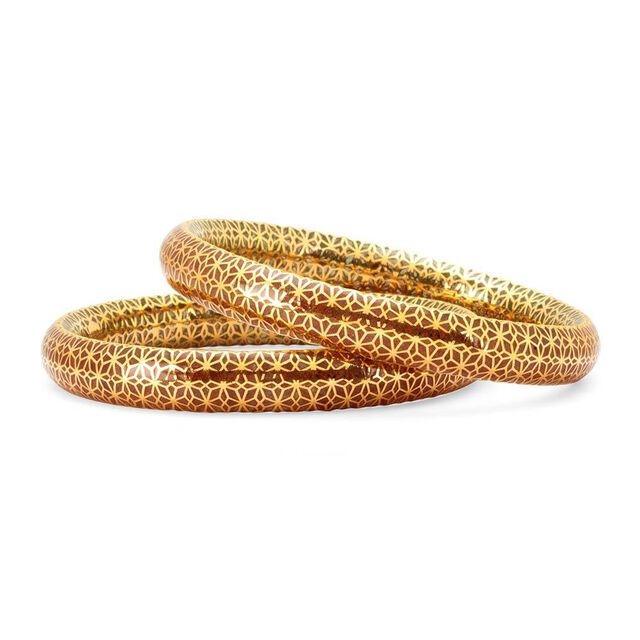 Floral Enamel Elegance Bangle 2