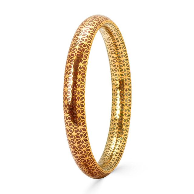 Floral Enamel Elegance Bangle 4