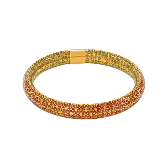 Floral Enamel Elegance Bangle 5