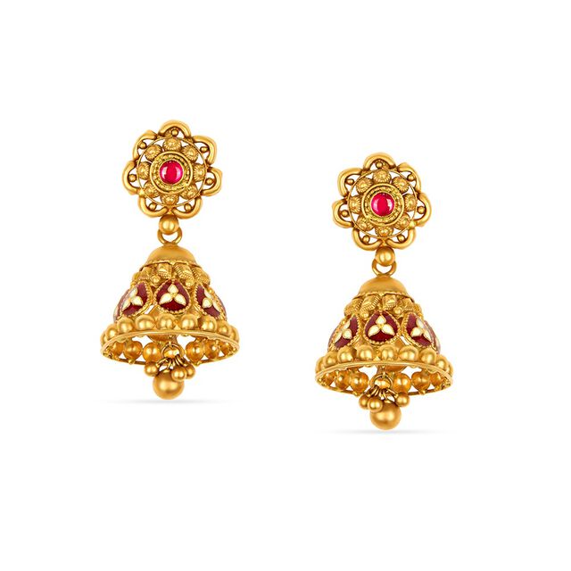 Tanishq 22KT Synthetic Stones Neckwear Set for Women 3