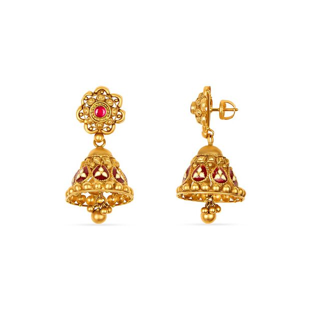 Tanishq 22KT Synthetic Stones Neckwear Set for Women 4