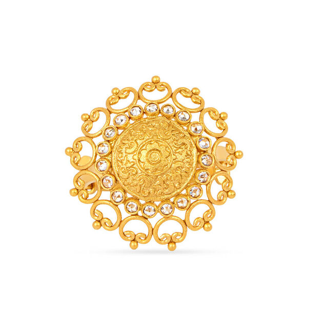Tanishq 22 Karat Gold Finger Ring for Women 