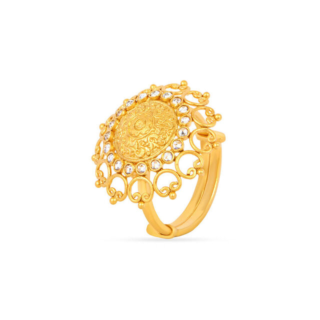 Tanishq 22 Karat Gold Finger Ring for Women 2