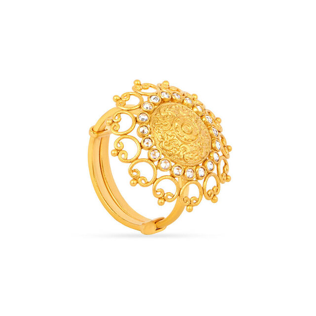 Tanishq 22 Karat Gold Finger Ring for Women 3