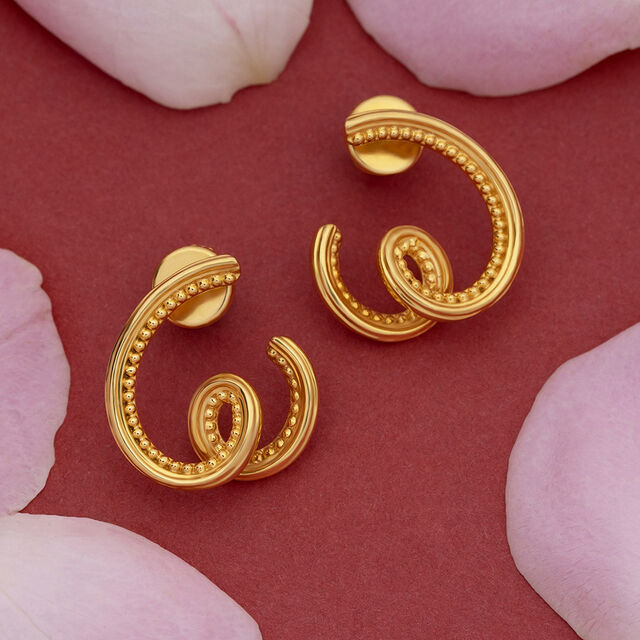Twirled Gold Earrings 2