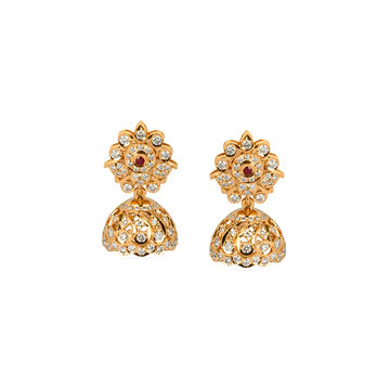 Tanishq 22KT Diamond Earrings for Women