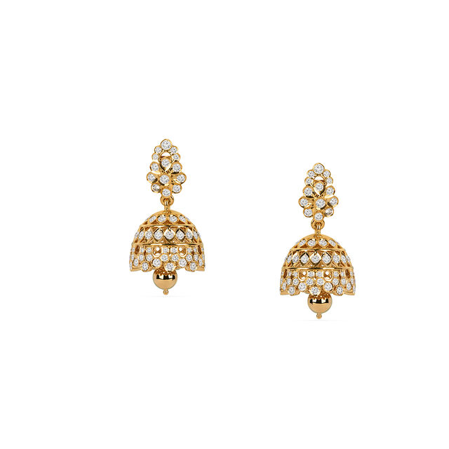 Tanishq 22KT Diamond Earrings for Women 