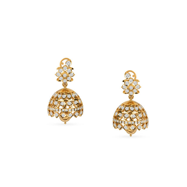 Tanishq 22KT Diamond Earrings for Women 