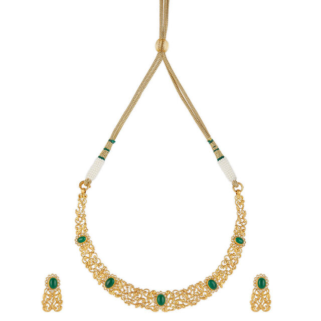 Tanishq 22KT Gold Necklace Set for Women 2