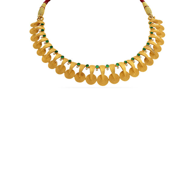 Tanishq 22 KT Gold Necklace Set for Women 