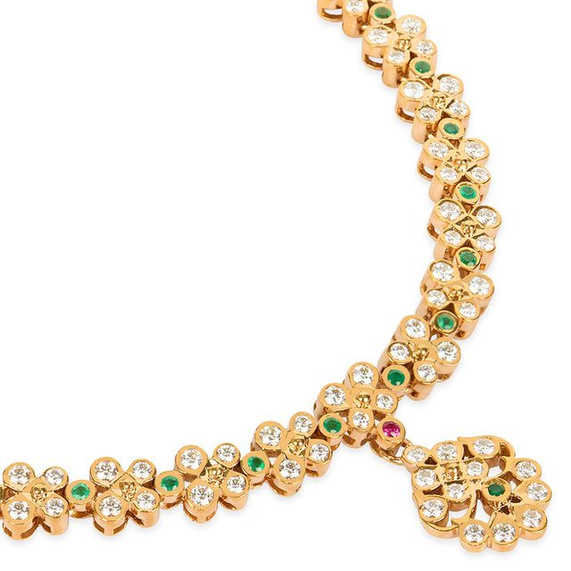 Tanishq 22KT Diamond Necklace for Women 4