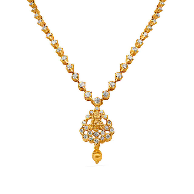 Tanishq 22KT Diamond Necklace for Women