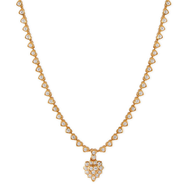 Tanishq 22KT Diamond Necklace for Women 