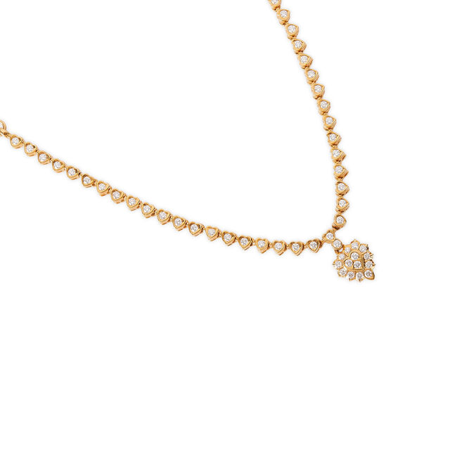 Tanishq 22KT Diamond Necklace for Women 3