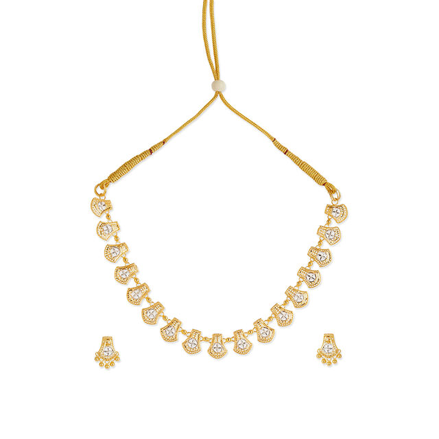 Tanishq 22KT Gold Necklace Set for Women 