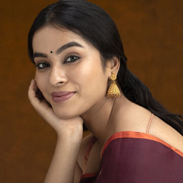 Timeless Nakashi Gold Jhumka