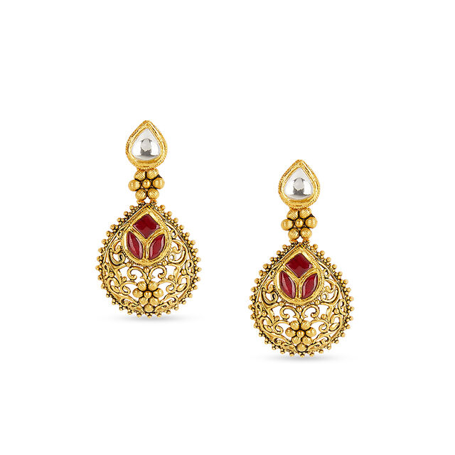Tanishq 22KT Gold Necklace Set 4