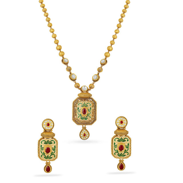 Embrace Glass Kundan Set 2