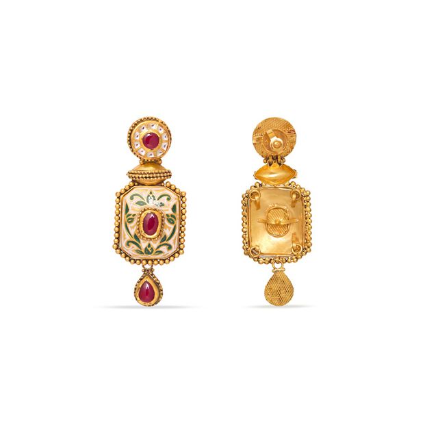 Tanishq 22KT Gold Earrings 3
