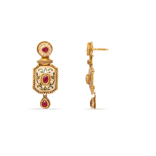 Tanishq 22KT Gold Earrings 4