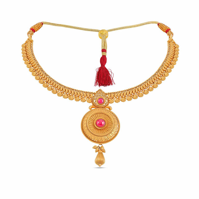 Tanishq 22KT Gold Necklace Set for Women 3