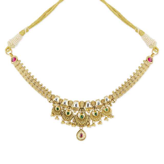 Regal Chand Bali Gold Necklace Set 2