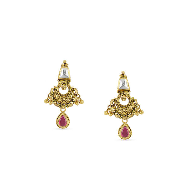 Regal Chand Bali Gold Necklace Set 5