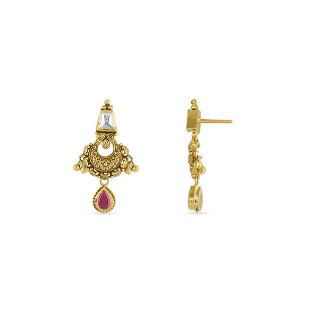 Regal Chand Bali Gold Necklace Set 8