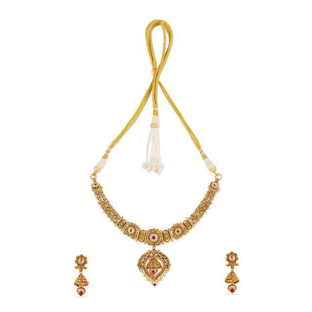 Regal Heritage Gold Necklace Set 