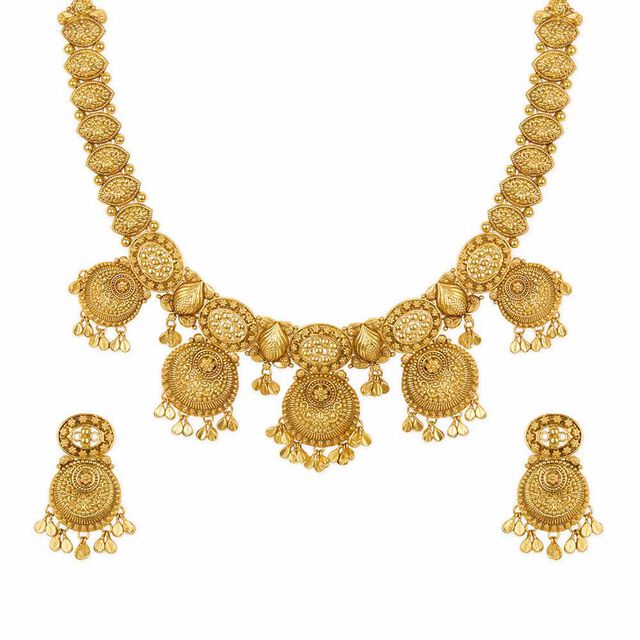 Royal Grandeur Gold Necklace Set 3